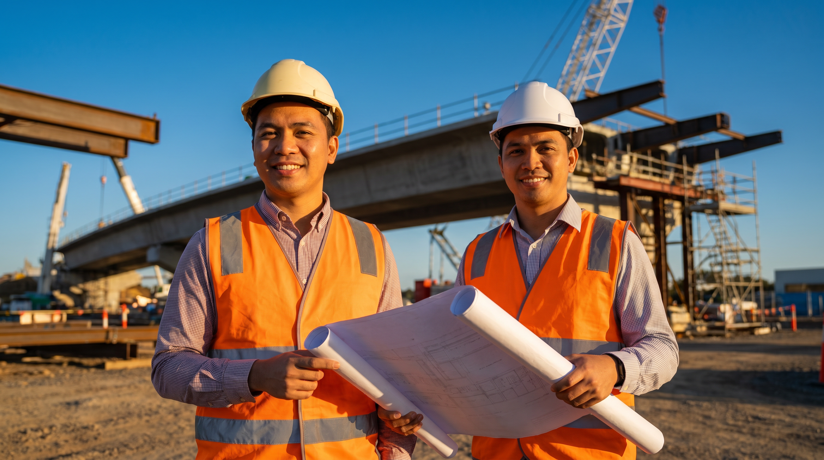 Filipino engineers at Australian construction site